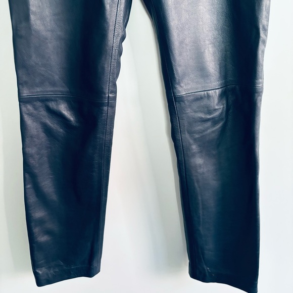 Halogen 100% Leather Navy Pants - Picture 4 of 10